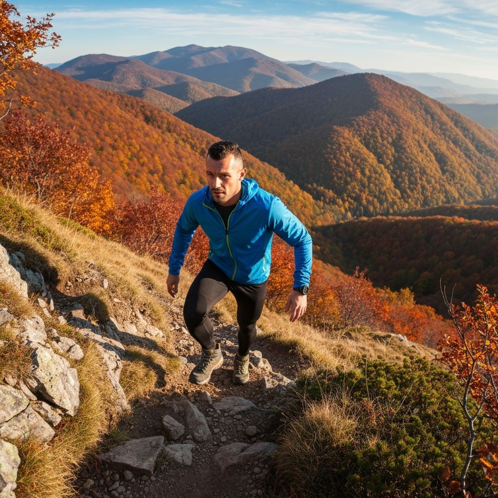 Active men's lifestyle with natural supplements